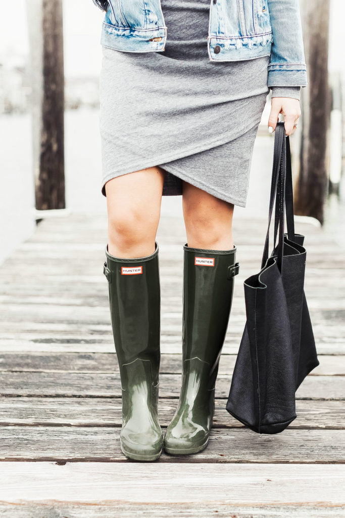 hunter boots tight on calf