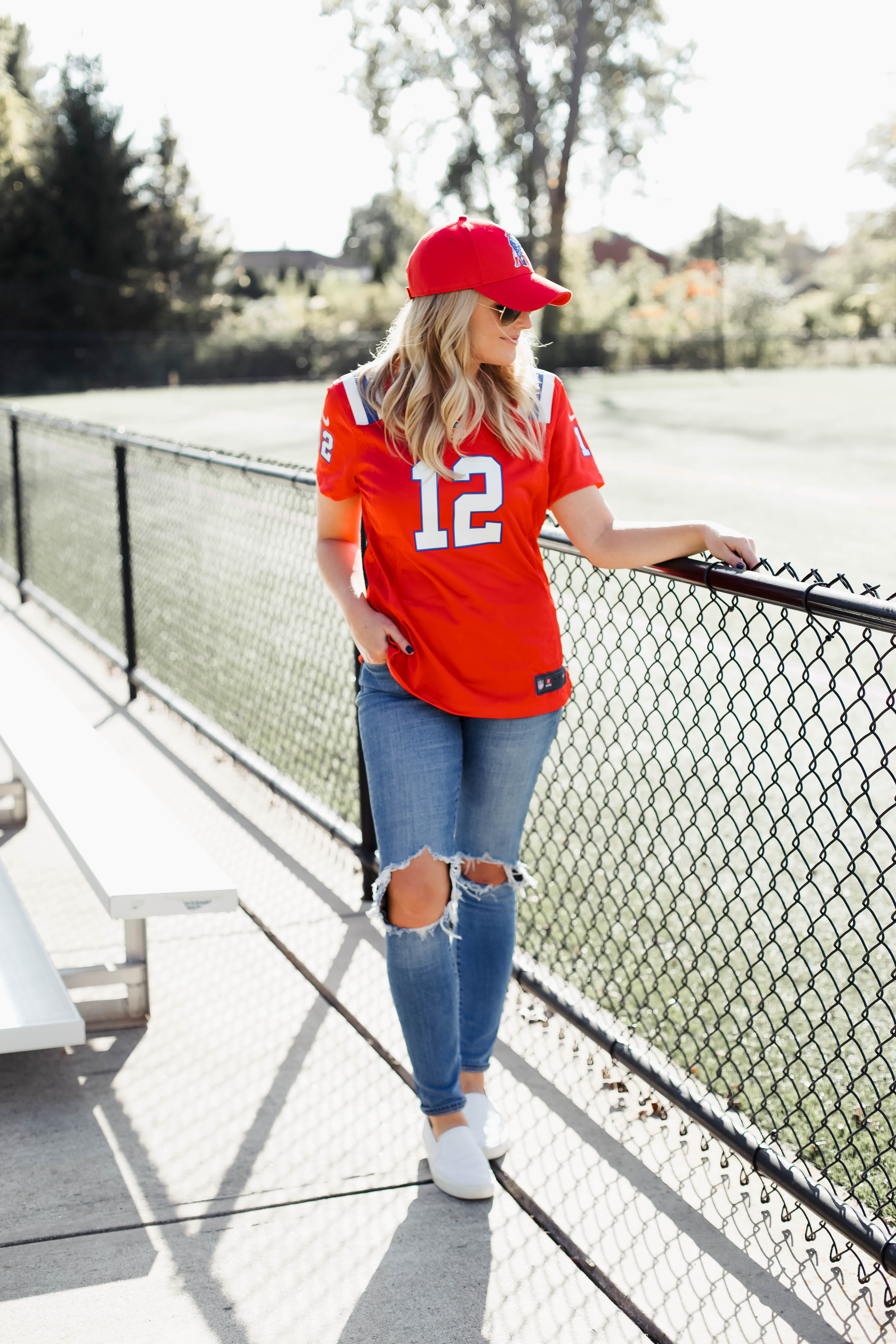 3 Ways To Style A Jersey - Red White & Denim