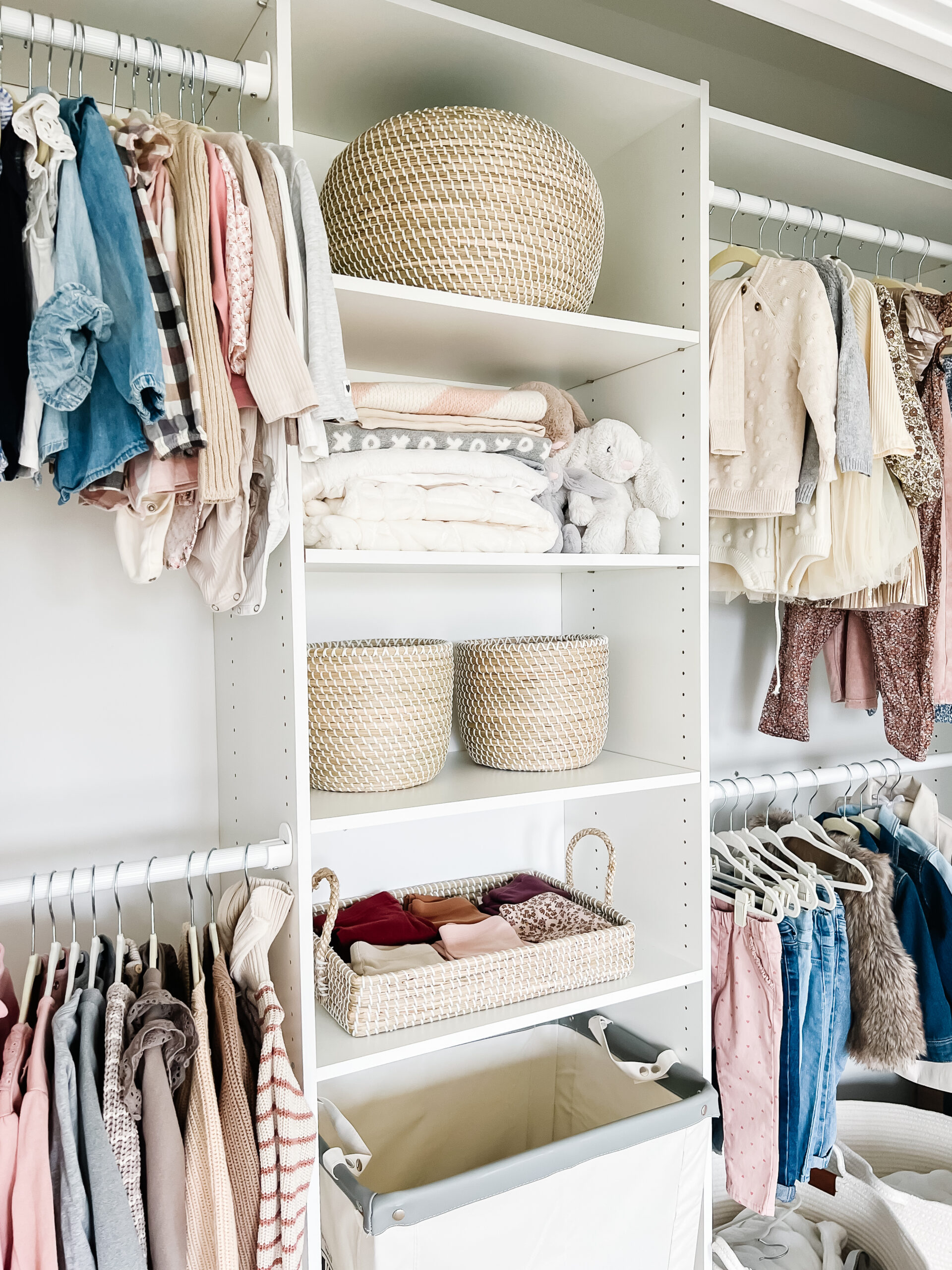 How We Organized the Baby Closet Plus How we Fit It All in a Small