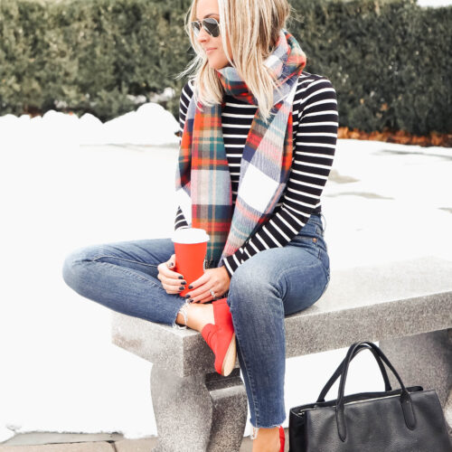 Pattern Mixing: Plaid and Stripes