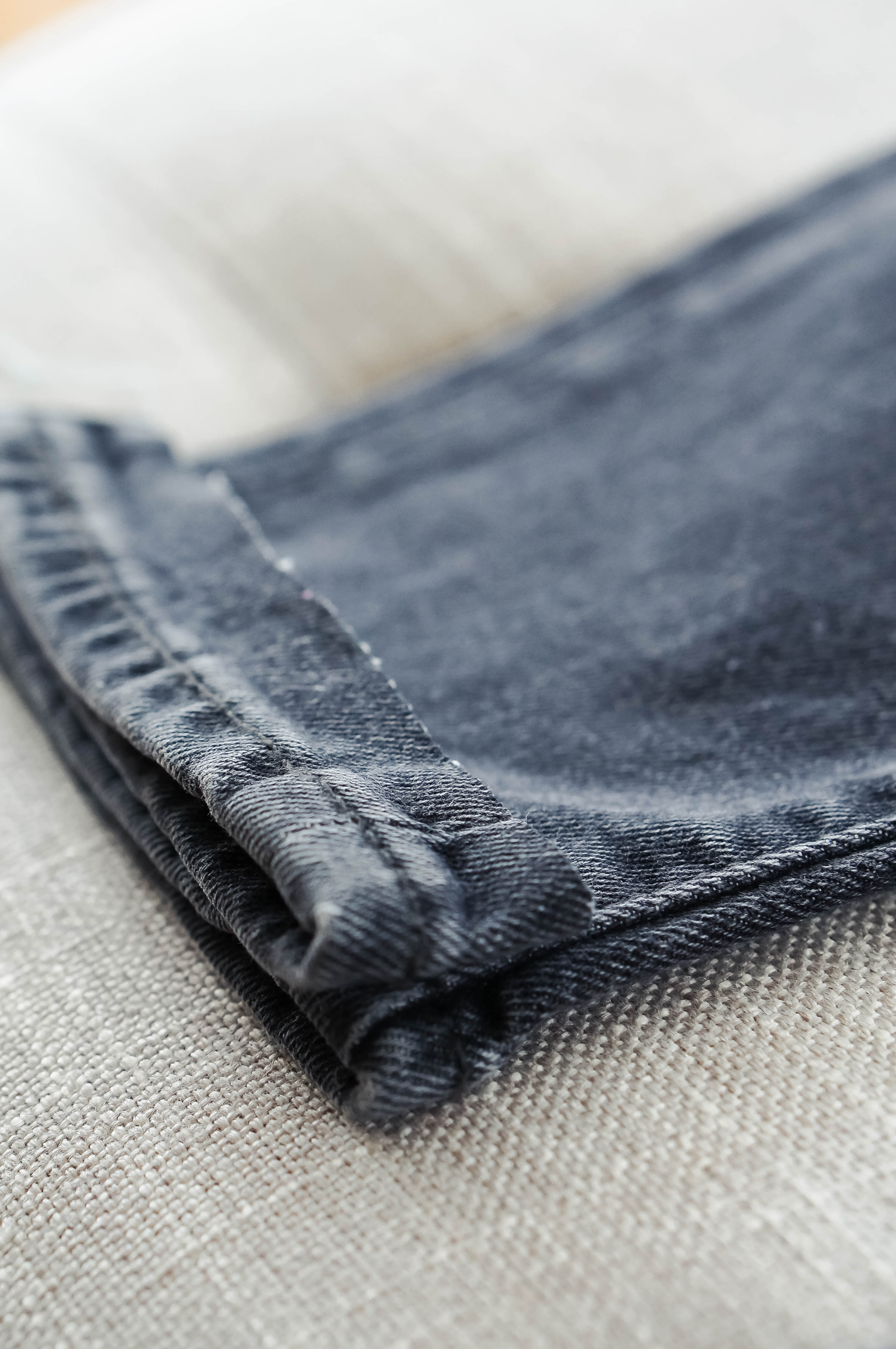How to cut the hem off your jeans