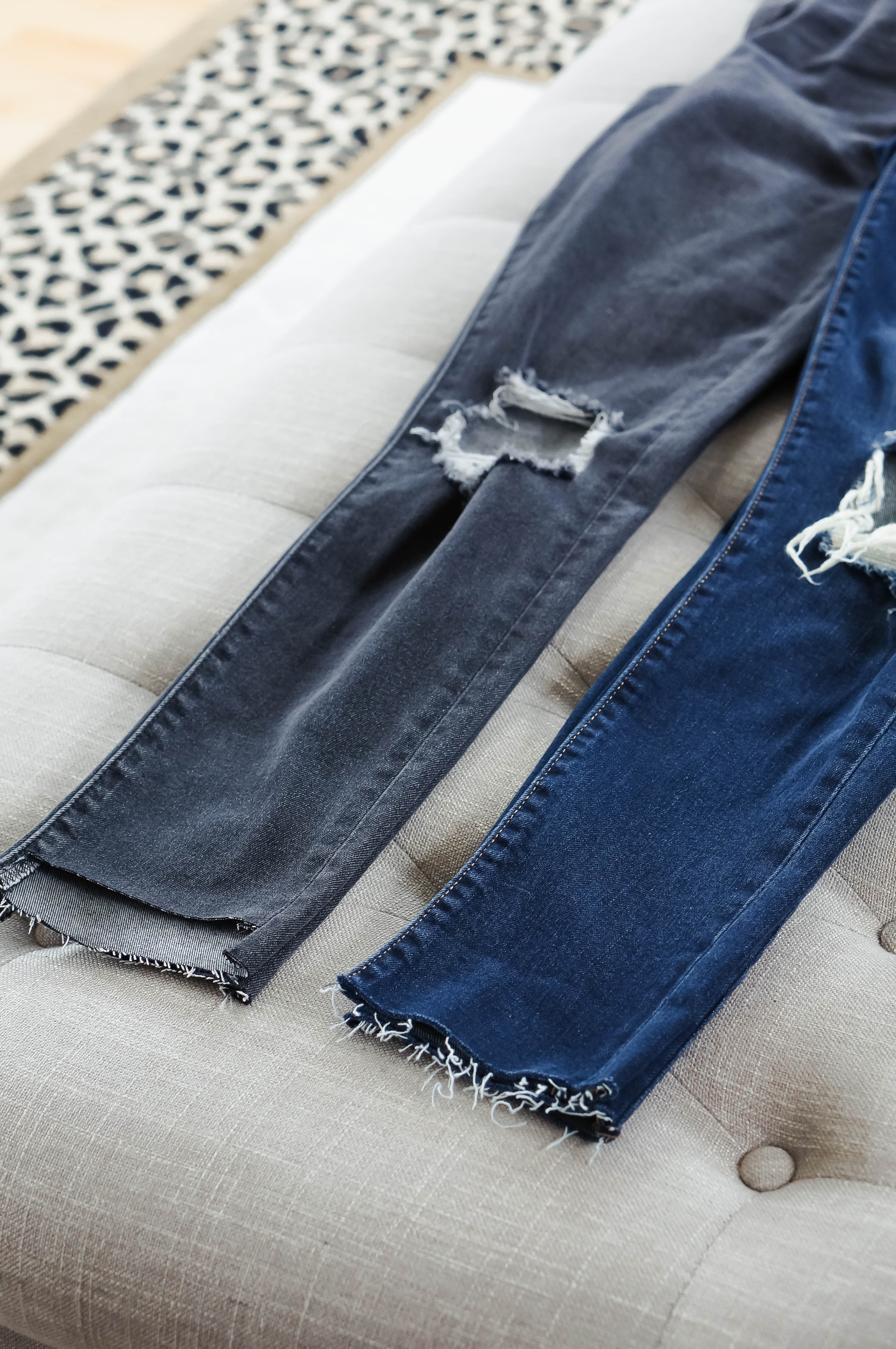 Denim DIY: How To Do Raw Frayed Hem Jeans - THE JEANS BLOG