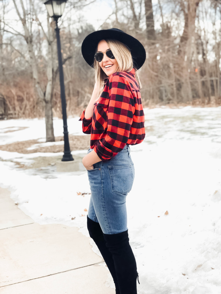 3 Easy Ways To Wear Buffalo Plaid - Red White & Denim