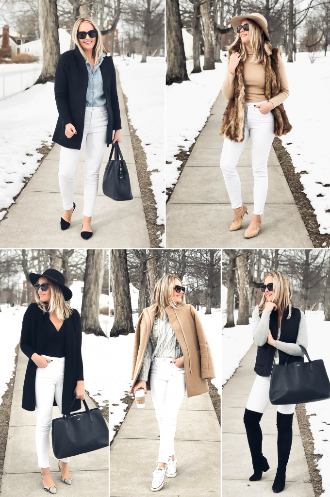 The Fashion-Girl Way to Style White Jeans for Winter  Jeans outfit winter, White  jeans winter, Winter fashion outfits