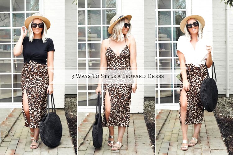 3 Ways To Wear A Leopard Print Dress - Red White & Denim