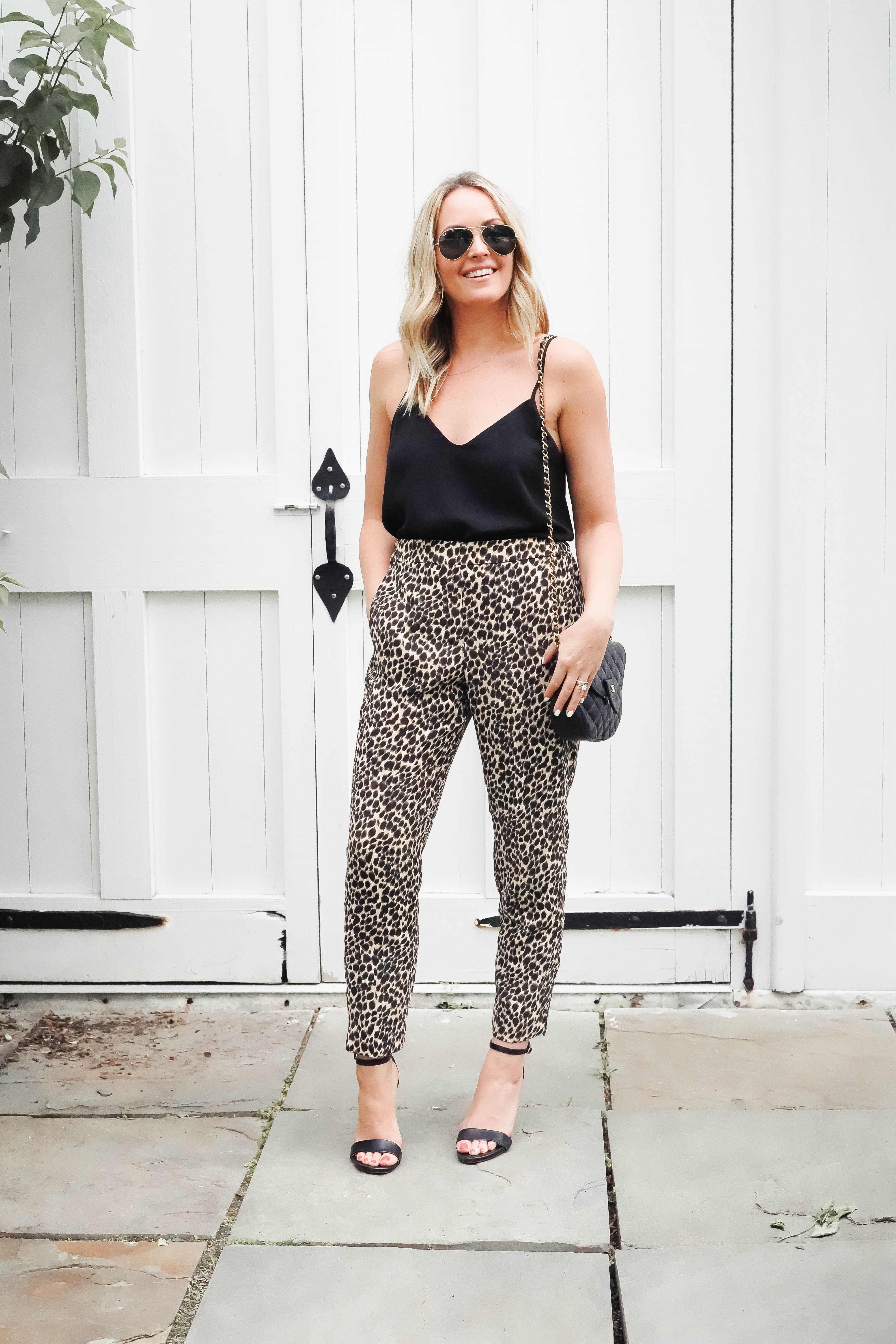 How To Wear Leopard Pants J Crew Factory-14 - Red White & Denim