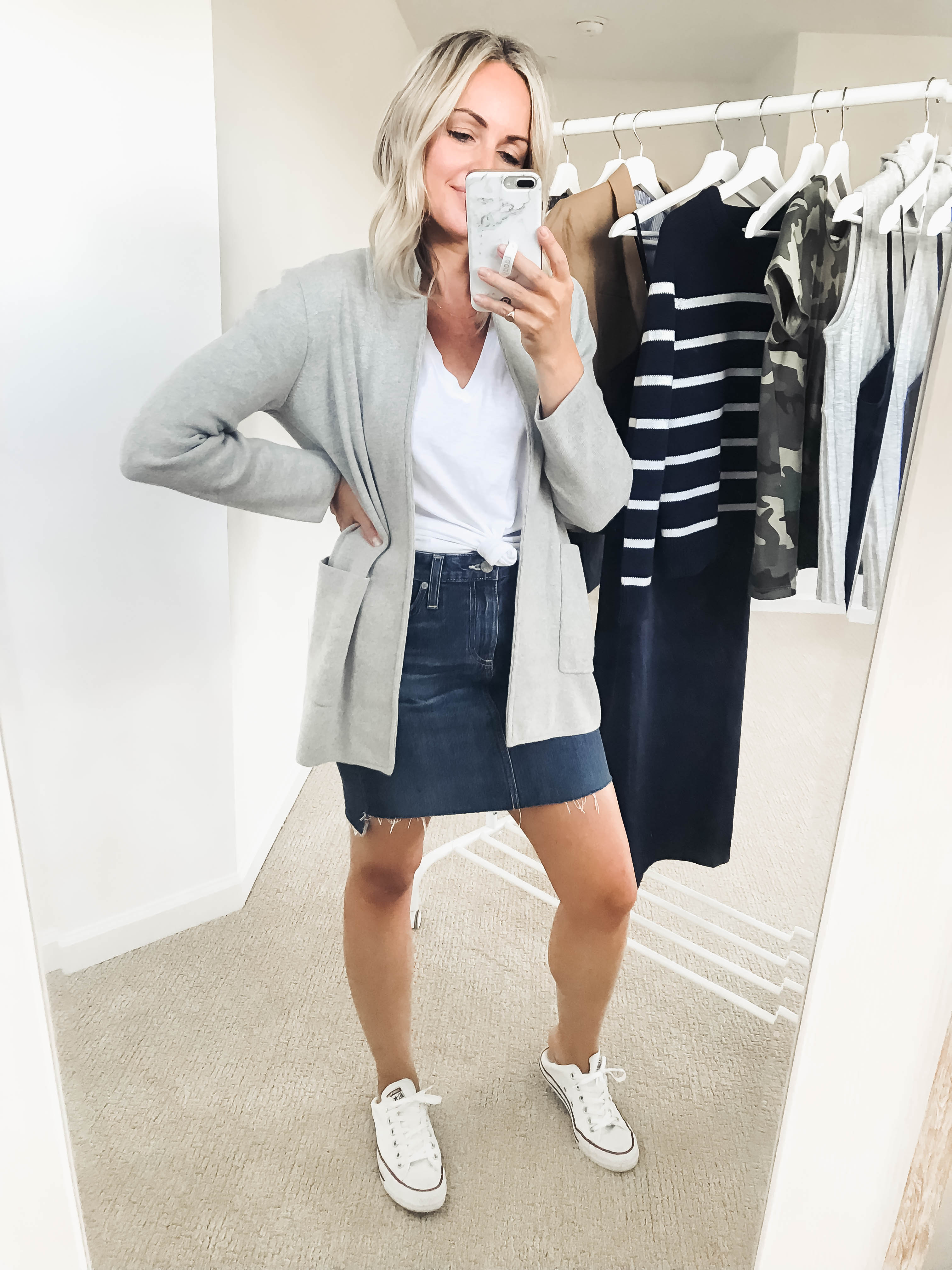 J. Crew Factory Try On Open Front Sweater Blazer