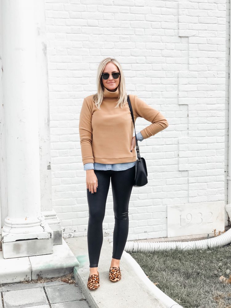 How To Style A Dudley Stephens Park Slope Turtleneck - Red White & Denim