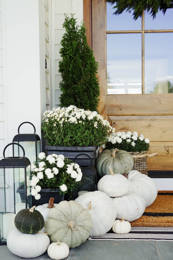 Neutral Fall Decorating Tips - Red White & Denim