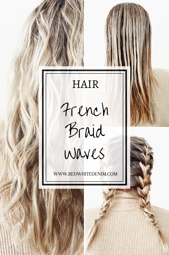 French Braid Waves Tutorial - Red White & Denim