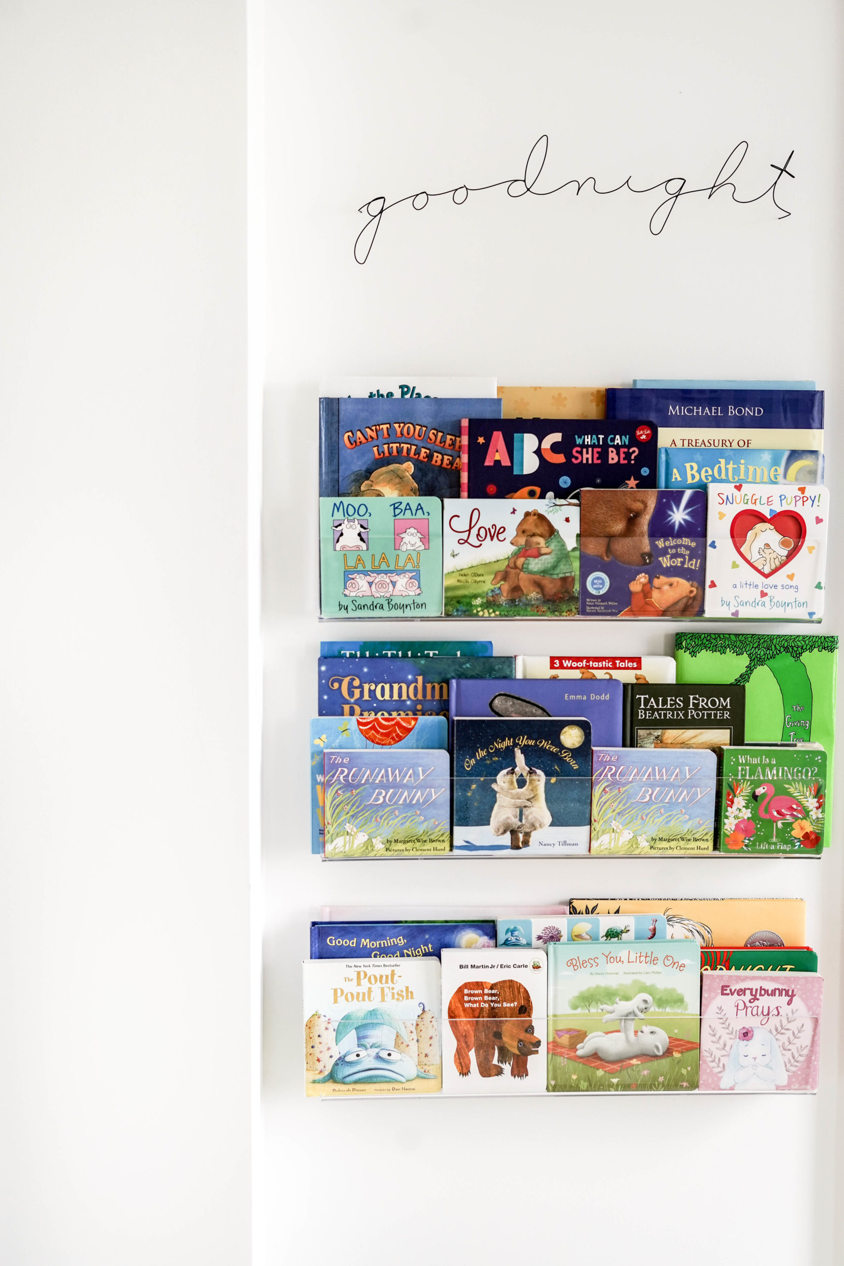 Baby Nursery Book Shelves Clear Acrylic 