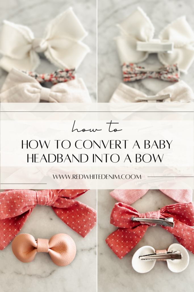 Convert all your baby headbands to bow clips easy DIY