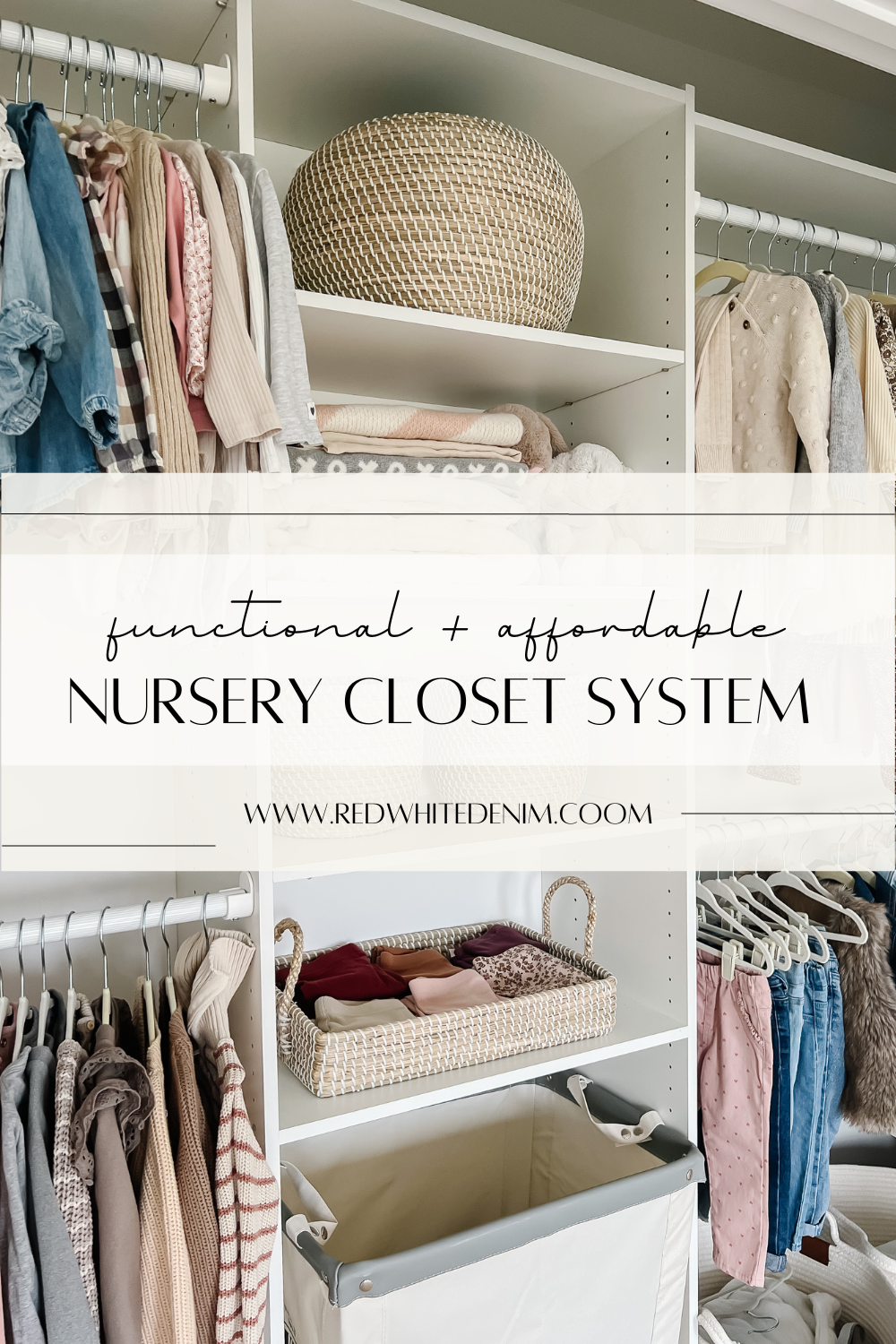 Diy nursery outlet closet