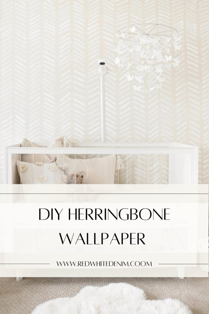 DIY Herringbone Wall Nursery