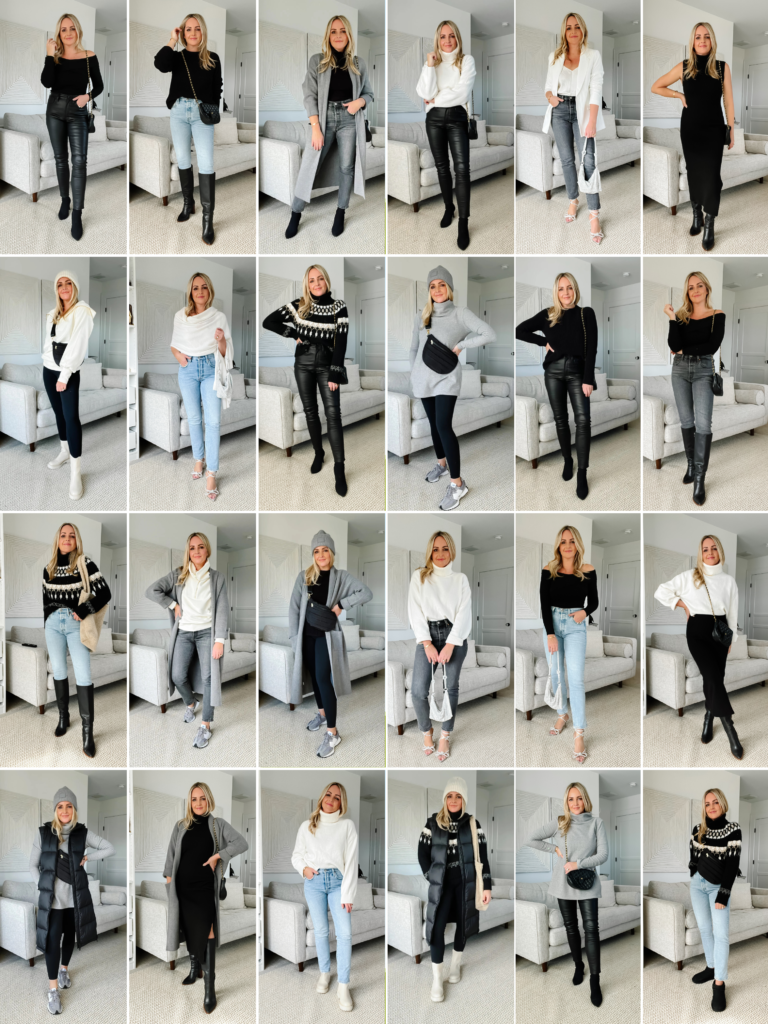 Winter Capsule Wardrobe Outfit No. 10: Wide Leg Jeans for Winter