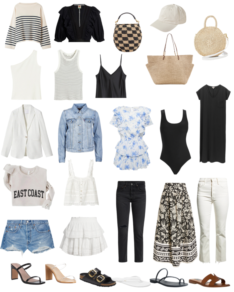 CLASSIC SUMMER CAPSULE WARDROBE OUTFIT IDEAS