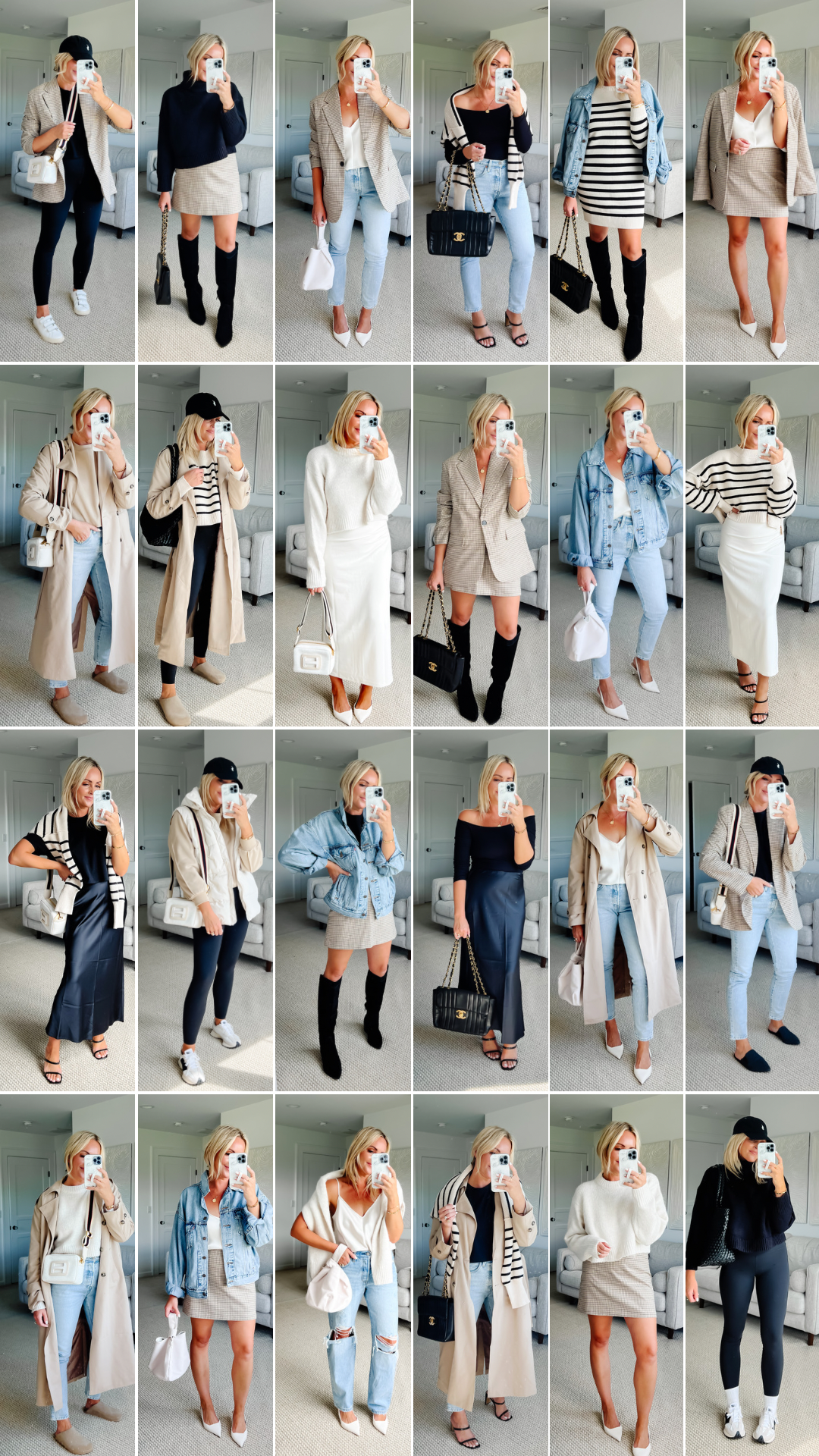 FALL CAPSULE WARDROBE OUTFITS