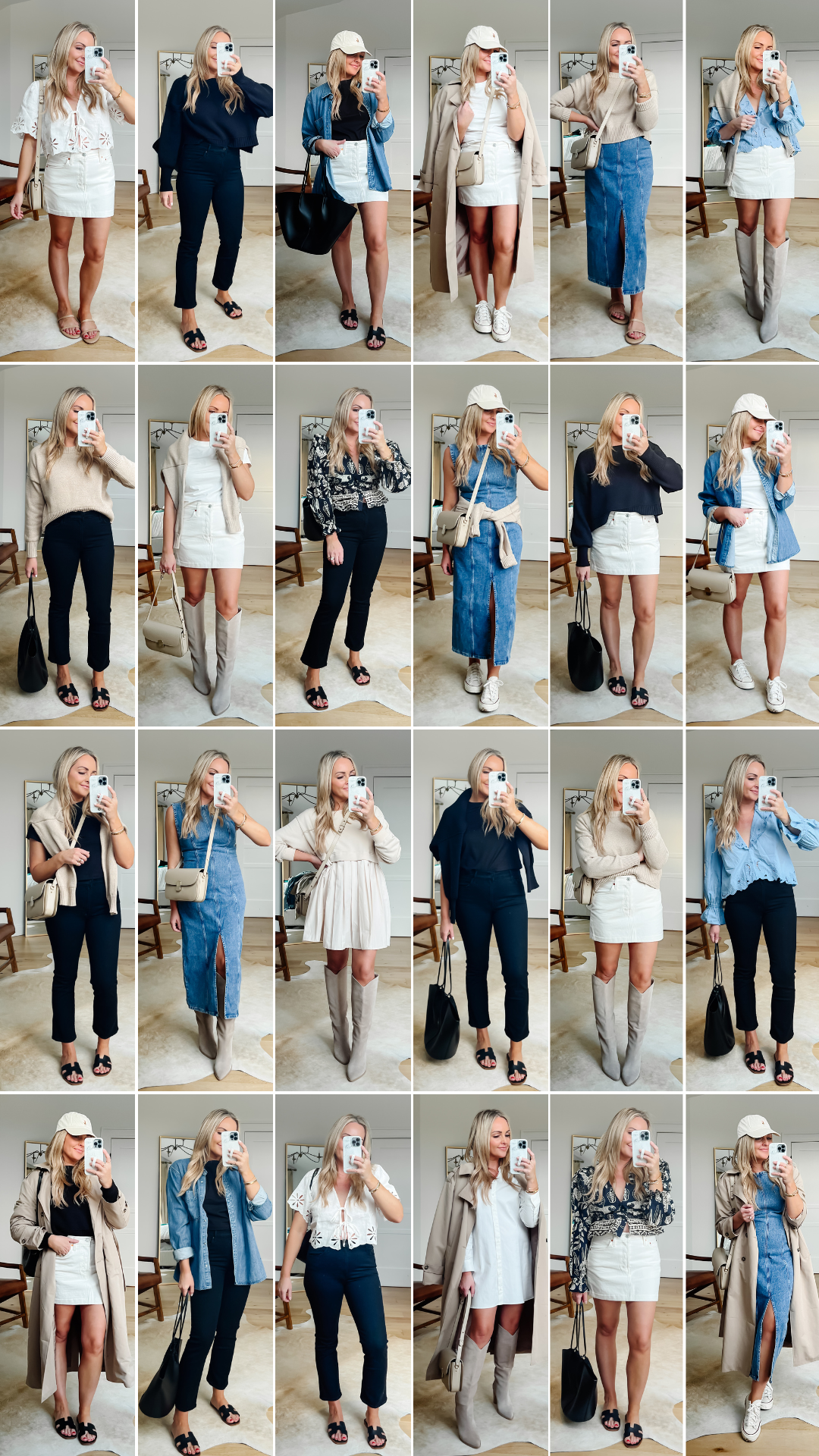 Spring-Capsule-Wardrobe-Outfit-Ideas-2024 - Red White & Denim