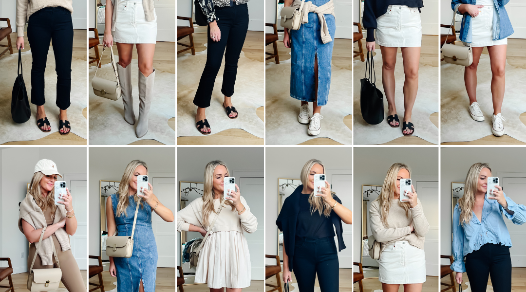 SPRING CAPSULE WARDROBE OUTFITS